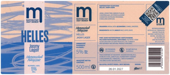 Maryensztadt 2026 02 Maryensztadt Klasycznie Helles Jasny Lager