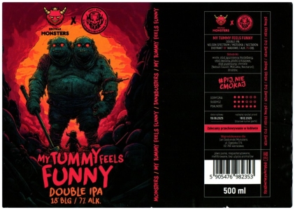 Monsters 2025 08 My Tummy Feels Funny Double Ipa