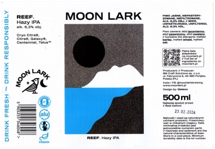 Moon Lark 2025 05 Reef Hazy India Pale Ale