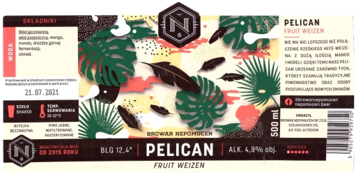 Browar Nepomucen (2020): Pelican - Fruit Weizen