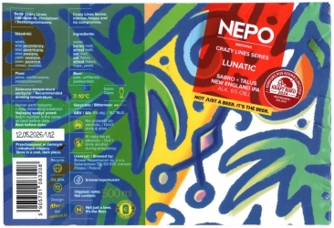 Nepomucen 2025 08 Crazy Lines Series Lunatic New England Ipa