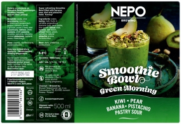 Nepomucen 2025 08 Smoothie Bowl Green Morning Pastry Sour