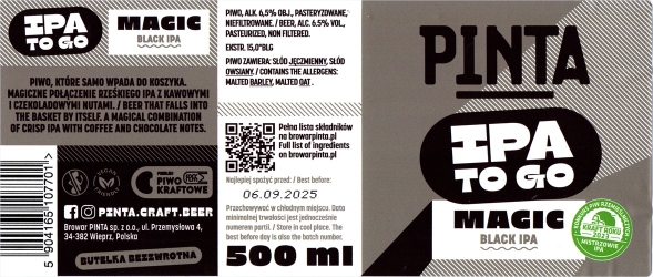 Pinta 2025 01 Ipa To Go Magic Black Ipa