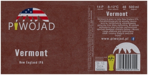 Piwojad 2024 03 Vermont New England India Pale Ale
