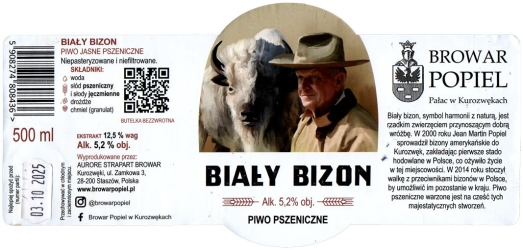 Popiel 2025 12 Bialy Bizon Piwo Pszeniczne Weizen