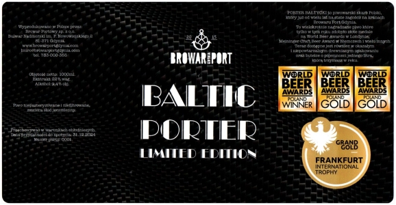 Port Gdynia 2025 08 Baltic Porter 1000ml