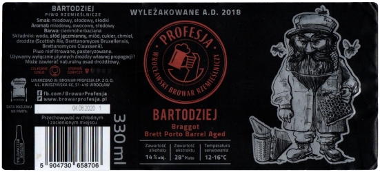 Profesja 2024 12 Bartodziej Braggot Brett Porto Barrel Aged