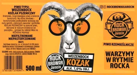 Browar Rockbrowar 2019 Kozak Weizenbock