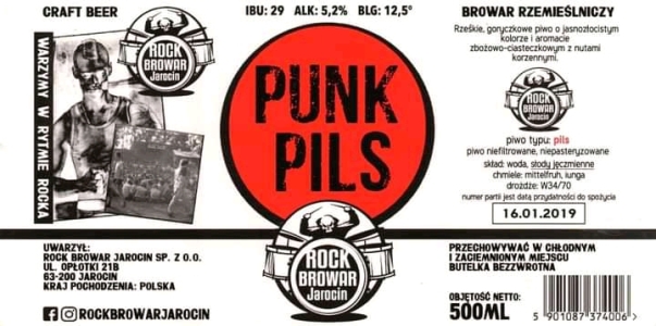 Browar Rockbrowar 2019 Punk Pils