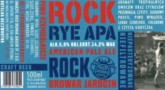 Browar Rockbrowar 2019 Rock Rye Apa American Pale Ale