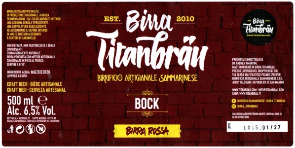 Titanbrau 2025 06 Birra Rossa Bock
