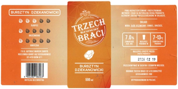 Trzech Braci 2025 11 Bursztyn Dziekanowicki Strong Ale