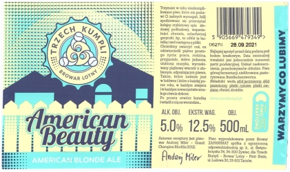 Browar Trzech Kumpli (2021): American Beauty - American Blond Ale