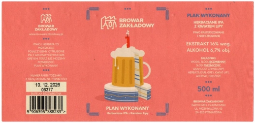 Zakladowy 2026 01 Plan Wykonany Herbaciane Ipa Z Kwiatem Lipy