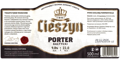 Zamkowy Cieszyn 2025 09 Porter Baltycki