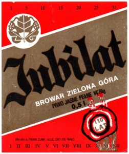 Zielona Gora 0000 Jublat Piwo Jasne Pelne