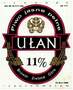 Zielona Gora 0000 Ulan Piwo Jasne Pelne